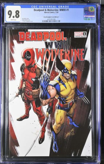 Image of Deadpool & Wolverine: WWIII #1 | JScottCampbell.com Edition A | CGC 9.8 | Universal