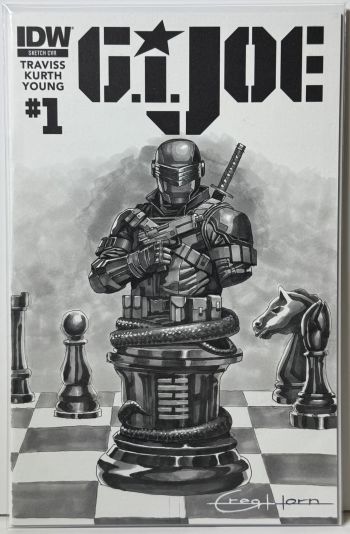 Image of Snake Eyes sketch by Greg Horn