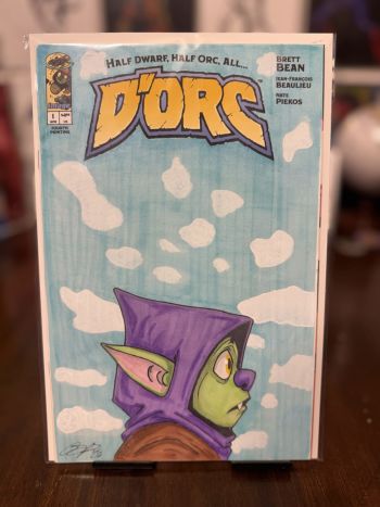 Image of D’orc #1 (4th Print) Blank Variant “Nothing Was The Same” Album Homage Sketch