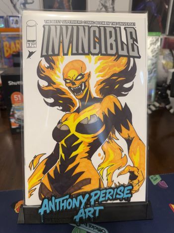 Image of Invincible #1 Blank Variant Volcanikka Sketch