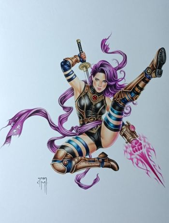 Image of Psylocke Illustration