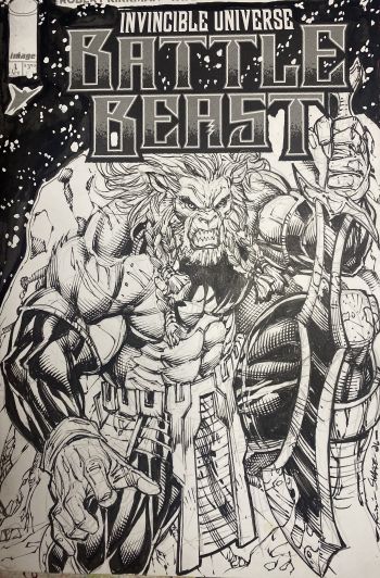 Image of Battle Beast sketch cover by Kevin Sharpe