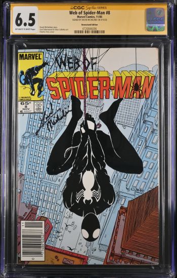 Image of Web of Spider-Man #8 CGC 6.5 Signed by David Michelinie