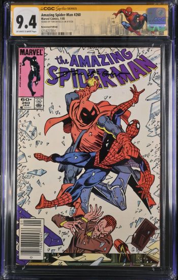 Image of Amazing Spider-Man #260 CGC 9.4 Signed by Tom DeFalco