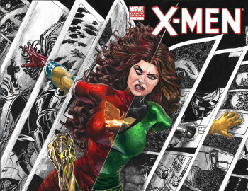 Image of Dark Phoenix/Jean Grey X-Men Sketch Cover