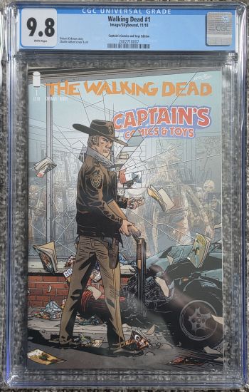 Image of Walking Dead 15th Anniversary Edition #1 CGC 9.8 Captain's Comics & Toys Edition