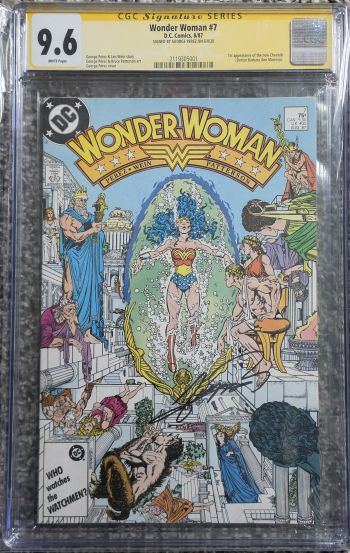 Image of Wonder Woman #7 CGC 9.6 Signed by George Perez