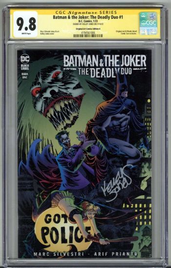 Image of BATMAN & THE JOKER: THE DEADLY DUO #1 CGC 9.8 SS SIGNED KELLEY JONES LOW POP 15