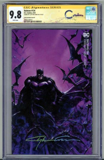 Image of BATMAN #134 CGC 9.8 SS SIGNED CLAYTON CRAIN MINIMAL TRADE EDITION B RARE