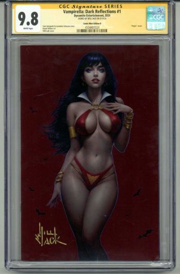 Image of VAMPIRELLA: DARK REFLECTIONS #1 CGC 9.8 SS SIGNED WILL JACK RED VIRGIN VARIANT