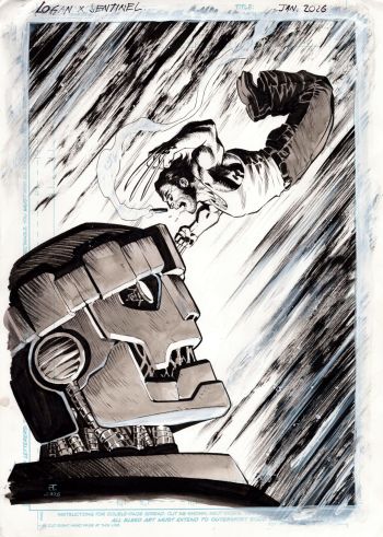 Image of LOGAN WOLVERINE VS SENTINEL