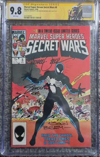 Image of Marvel Super Heroes Secret Wars #8 CGC 9.8 Signed by John Beatty, Jim Shooter & Michael Zeck
