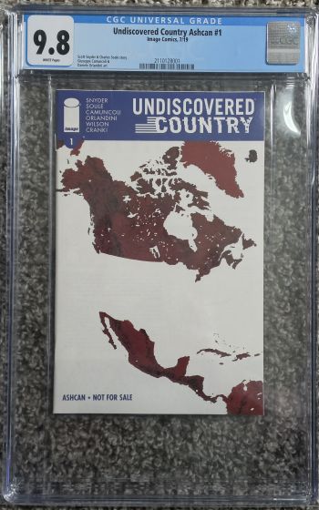 Image of Undiscovered Country Ashcan #1 CGC 9.8