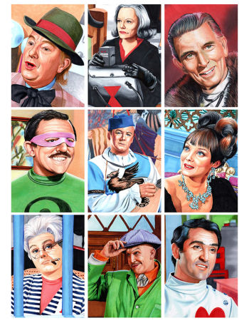Image of Batman Villains Portraits Art Print