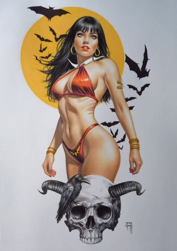 Image of Vampirella Pin Up Art