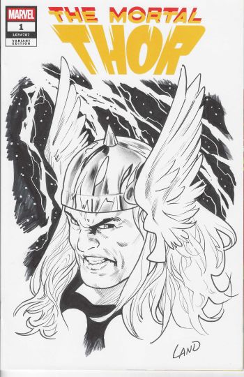 Image of Thor Sketch Cover by Greg Land