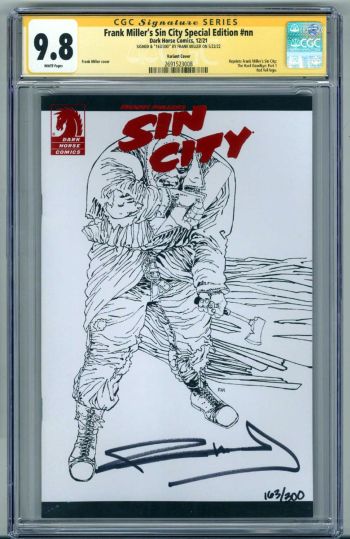 Image of FRANK MILLER'S SIN CITY SPECIAL EDITION CGC 9.8 SS SIGNED FRANK MILLER VARIANT