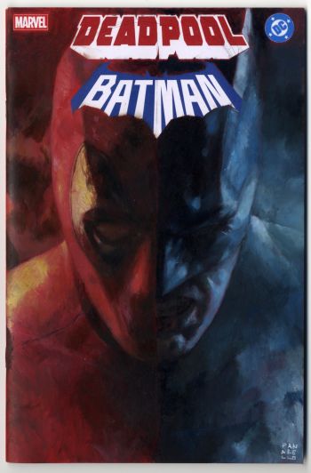 Image of Deadpool Batman Sketch Cover - Oil painting
