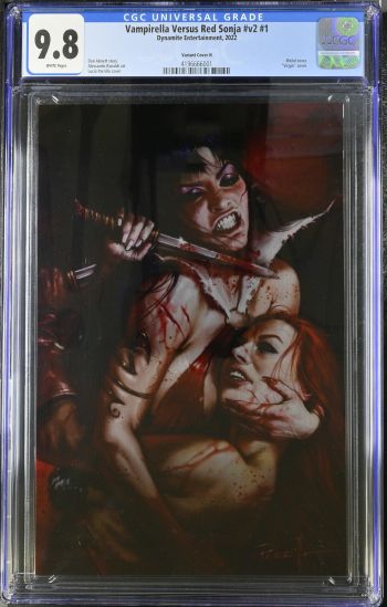Image of Vampirella Versus Red Sonja #2 Metal Virgin Variant CGC 9.8