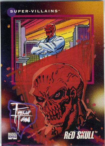 Image of Red Skull Remark Card by Philip Tan