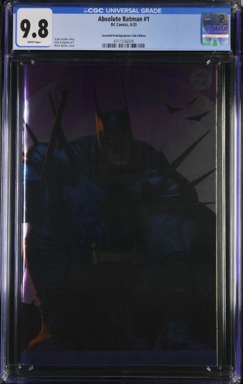 Image of Absolute Batman #1 CGC 9.8 Spears Foil Edition
