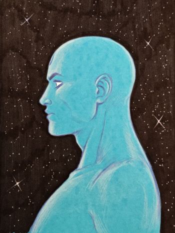 Image of Dr. Manhattan Sketch