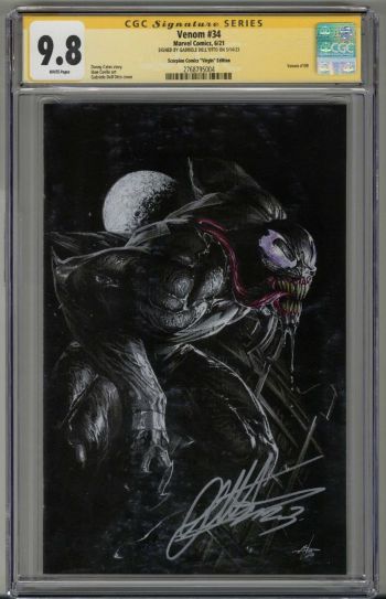 Image of VENOM #34 CGC 9.8 SS SIGNED GABRIELE DELL'OTTO VIRGIN VARIANT LOW POP RARE