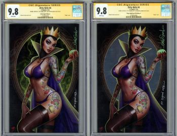 Image of ZIRTY GIRLZ #4 EVIL QUEEN SET CGC 9.8 SS 1ST SIGNED NATHAN SZERDY VIRGIN VARIANT