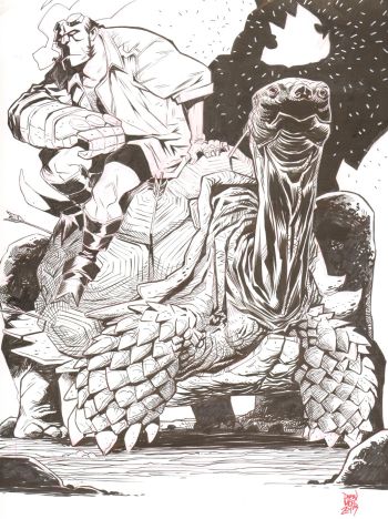 Image of Hellboy Illustration by Drew Moss
