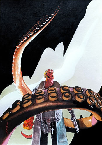 Image of Hellboy #1 Not-A-Cover by Manuel Alves