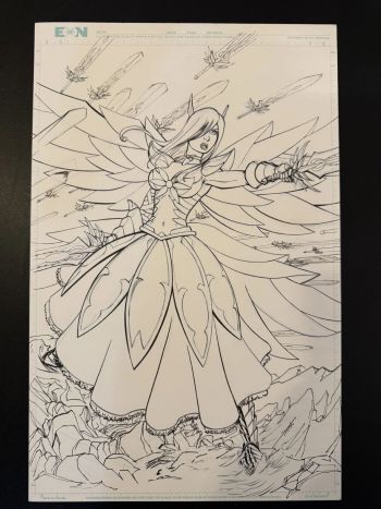 Image of Erza Scarlet (Fairy Tail) published promotional image by Chris Ehnot
