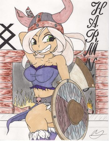 Image of Harmony the Viking Pin-Up
