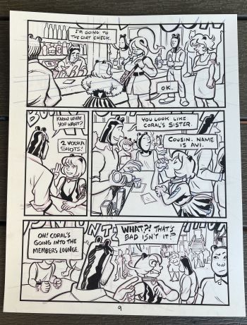 Image of Owlin Comics Welter Hitch Page by Lin Visel and Joseph Bergin III