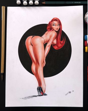 Image of Red and Black