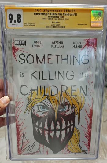 Image of Something is Killing the Children #11 CGC 9.8 Signed & Sketched by Javan Jordan