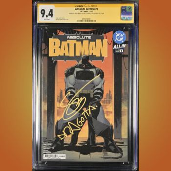 Image of ABSOLUTE BATMAN #1 CGC 9.4 Matching label signatures by Nick Dragotta & Scott Snyder