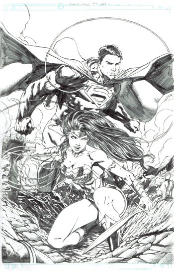 Image of Justice League (2011) #14 variant cover by Jason Fabok
