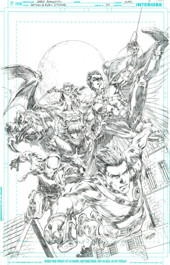 Image of Batman & Robin Eternal #22 cover by Carlo Pagulayan