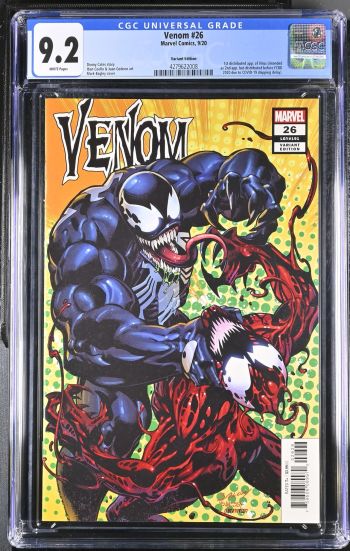 Image of Venom #26 | Variant Edition | CGC 9.2 | Universal1st distributed app. of Virus (intendedas 2nd app. but distributed before FCBD2020 due to COVID-19 shipping delay).Donny Cates storyIban Coello & Juan Gedeon artMark Bagley cover