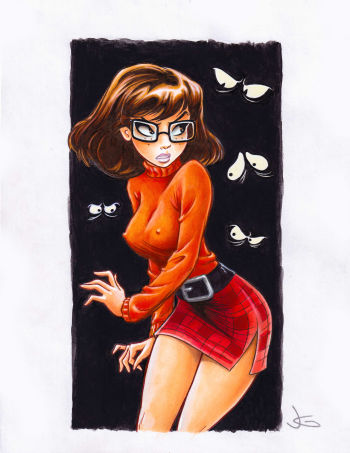 Image of Original Velma Dinkley inspired Commission by Jack Gray 8.5x11