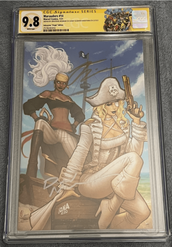 Image of MARAUDERS #14 CGC SS 9.8 2021 DAVID NAKAYAMA DNA + HICKMAN SIGNED VIRGIN VARIANT