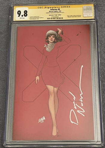 Image of INFERNO #4 CGC SS 9.8 DAVID NAKAYAMA DNA SIGNED VIRGIN VARIANT MARVEL X-MEN
