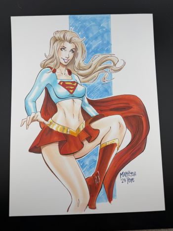 Image of Supergirl Original Art by Marissa Pope