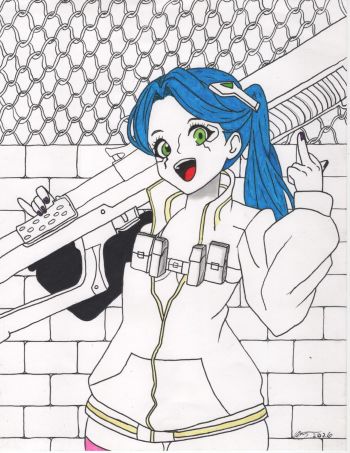 Image of My version of Rebecca. Everyone needs a little cyber in there life