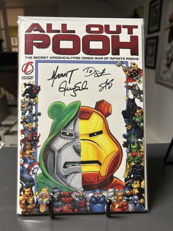 Image of All Out Pooh Apoohcalypse Variant Sketch Cover Signed by Marat Mychaels, Sean Forney, Terry Sala, Dietrich Smith