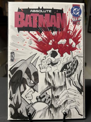 Image of Absolute Batman #13 Original Sketch Cover by Julian Shaw