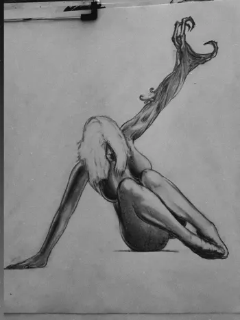 Image of Creature Lady Original Sketch
