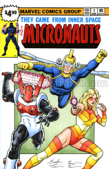 Image of MICRONAUTS Sketch Cover by the Fraim Bros.!