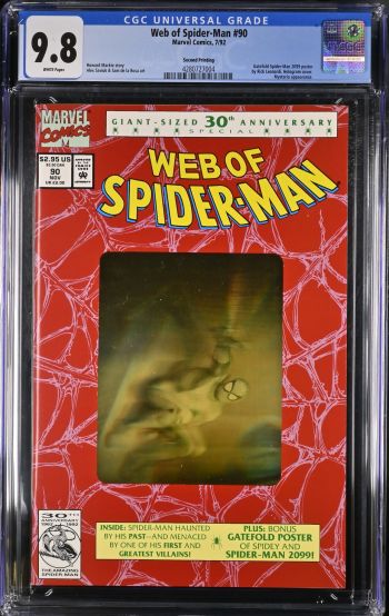 Image of Web of Spider-Man #90 CGC 9.8 Second Printing