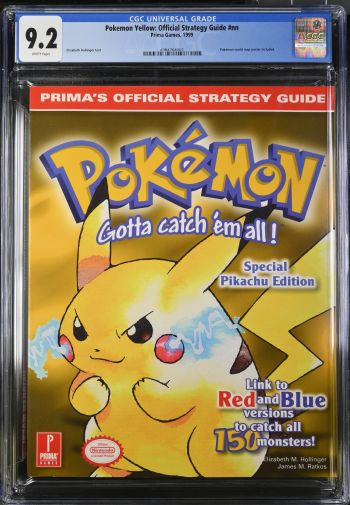 Image of Pokemon Yellow: Official Strategy Guide CGC 9.2